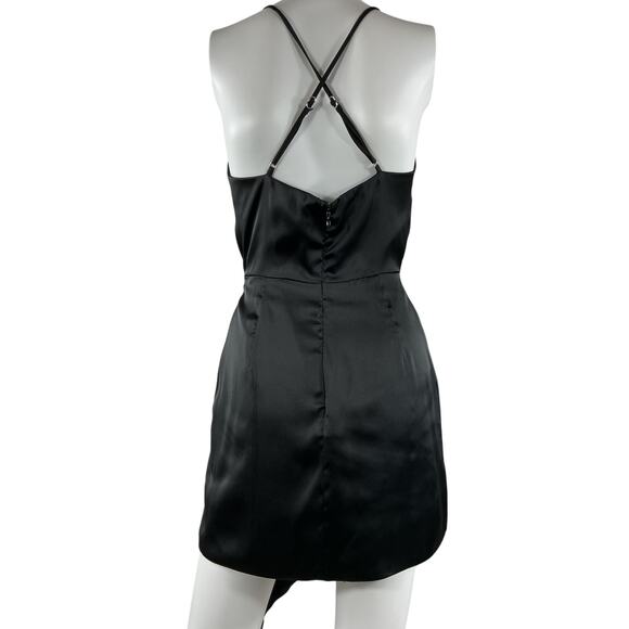 Lovers + Friends 'Kamala' Black Poly Mini Dress Size XS - Picture 3 of 4